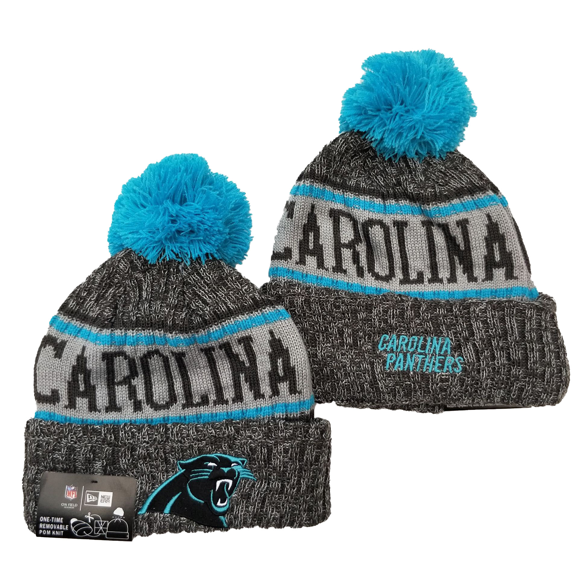 Carolina Panthers Knit Hats 053